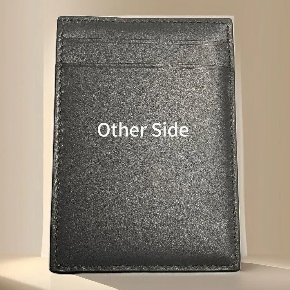 Tiffany & Co. Unisex Black Leather Cardholder